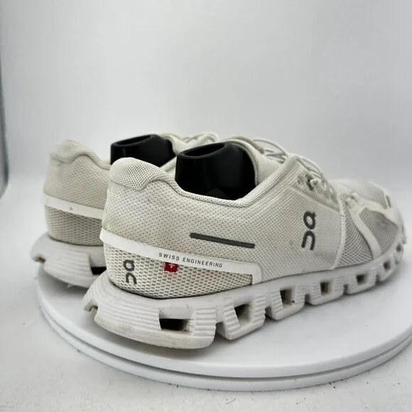 On Cloud 5 Swiss Engineering Women Size 9.5 59.98902 Pearl White Running Shoes - Picture 5 of 14